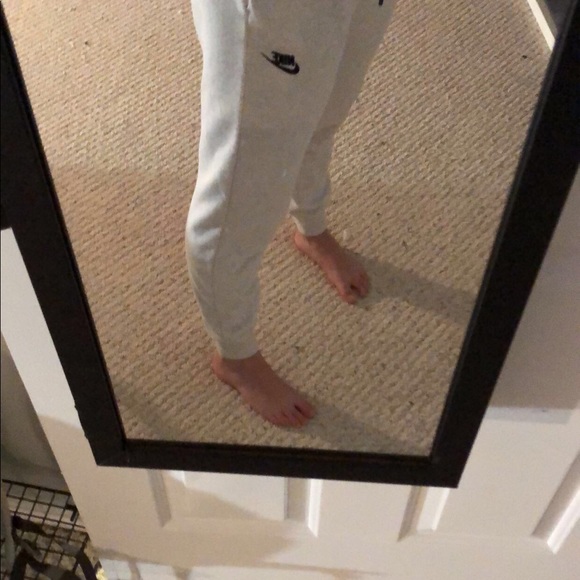 Nike sweatpants heather white - Picture 3 of 4